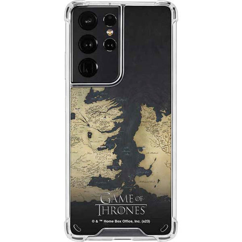 Game of Thrones: Westeros Map Galaxy S21 Ultra 5G Clear Case
